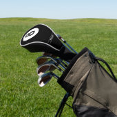 Zwembad Biljart 8 Bal Naam Zwart Golfheadcover (Insitu)