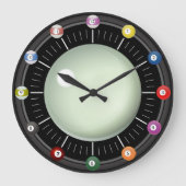 Zwembad (biljart) Cue Ball Clock Grote Klok (Voorkant)