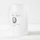 Zwembad biljart kamer 8 bal Drinkware Matglas Bierpul (Voorkant links)