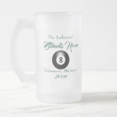 Zwembad biljart kamer 8 bal Drinkware Matglas Bierpul (Links)