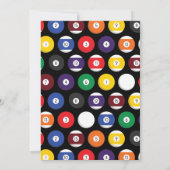 Zwembad Biljart Kids Verjaardagsfeest Sport Kaart (Achterkant)