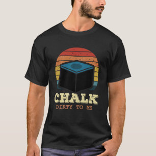 Zwembad Biljart Krijt Vies Naar Mij Retro Biljard T-shirt