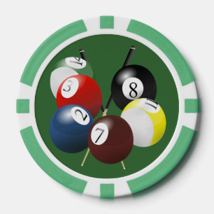 Zwembad / Biljart Poker Chips