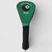 Zwembad Billiard 8 Ball Een Solid Dad Vaderdag Golfheadcover (Voorkant)