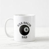 Zwembad Billiard 8 Ball Een Solid Dad Vaderdag Koffiemok (Links)