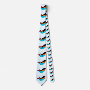 zwembad blauw-staartzeemietwit stropdas