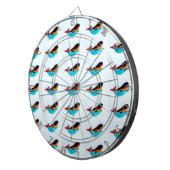 zwembad blauwe mermaids dartbord (Voorkant Rechts)