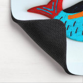 zwembad blauwe zeemeermin mousepad muismat (Hoek)