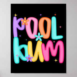 Zwembad Bloem Kracht Zomerpret Poster