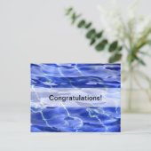 zwembad briefkaart (Staand voorkant)