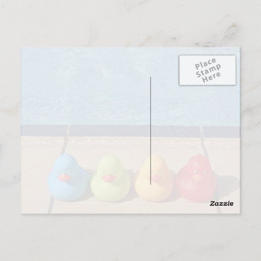 zwembad briefkaart (Achterkant)