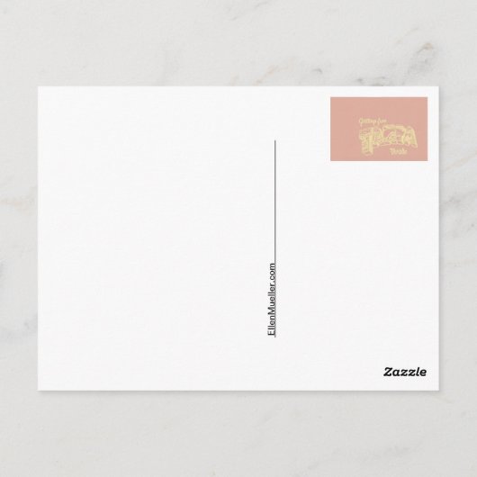 zwembad briefkaart (Achterkant)