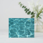 zwembad briefkaart (Staand voorkant)