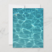 Zwembad bruiloft - Neem de sprong Kaart (Achterkant)