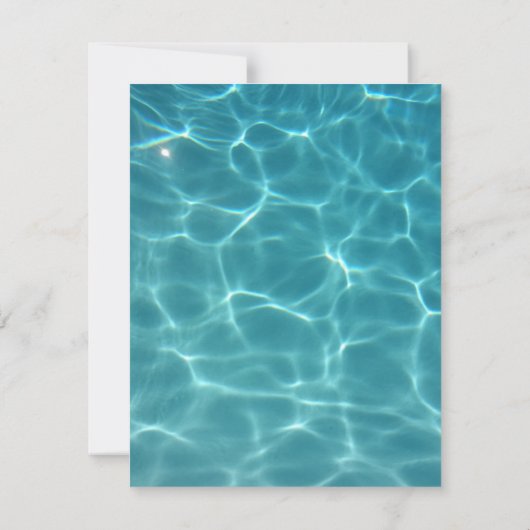 Zwembad bruiloft - Neem de sprong Kaart (Achterkant)