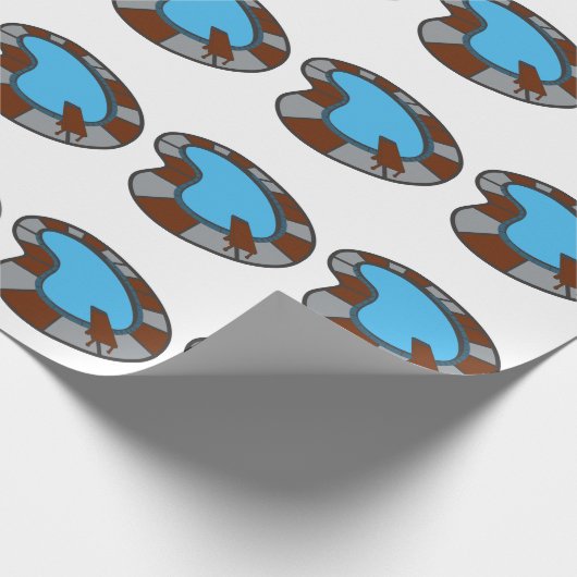 zwembad cadeaupapier (Hoek)