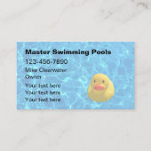Zwembad Contactor Zwembad Water Theme Visitekaartje (Voorkant)
