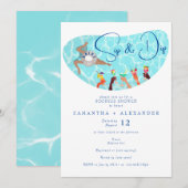 Zwembad Cool Fruit Cocktail Sip & Dip Couples Douc Kaart (Voorkant / Achterkant)