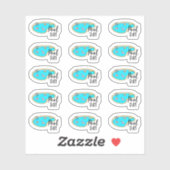 Zwembad Dag Zwemles Herinnering Bujo Planner Sticker (Vel)