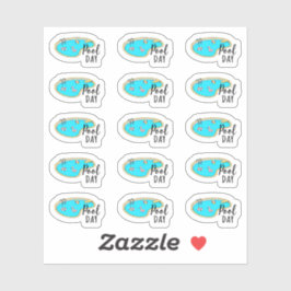 Zwembad Dag Zwemles Herinnering Bujo Planner Sticker