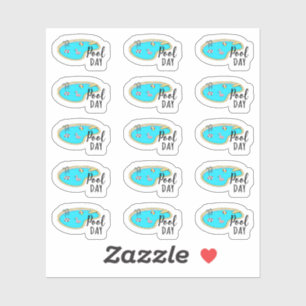 Zwembad Dag Zwemles Herinnering Bujo Planner Sticker