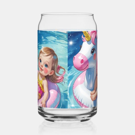 Zwembad Dagen Blikvorm Glas (Links)