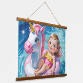 Zwembad Dagen Hangend Wandkleed (Gebogen)