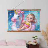 Zwembad Dagen Hangend Wandkleed (Slaapkamer)