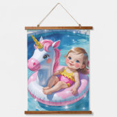 Zwembad Dagen Hangend Wandkleed (Voorkant)