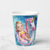 Zwembad Dagen Papieren Bekers (Achterkant)