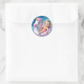 Zwembad Dagen Ronde Sticker (Tas)