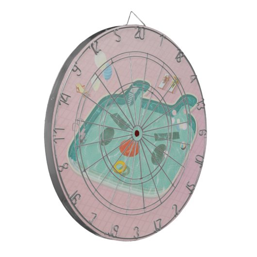 zwembad dartbord (Voorkant Links)