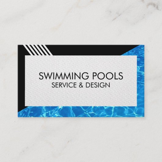 Zwembad Diensten Visitekaartje (Voorkant)