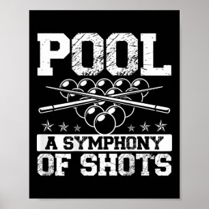 Zwembad Een symfonie van schoten Comprint Pool Pla Poster