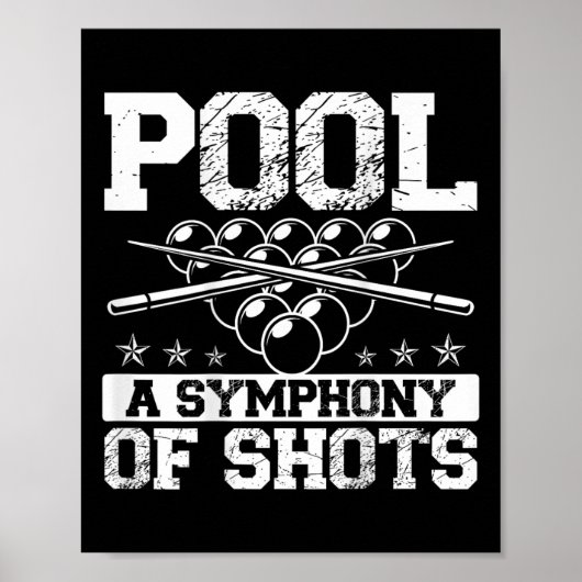 Zwembad Een symfonie van schoten Comprint Pool Pla Poster (Voorkant)