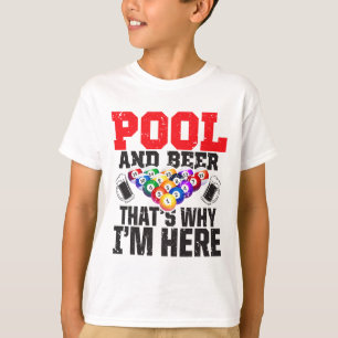 Zwembad en bier - daarom ben ik hier - 8-ll zwemba t-shirt
