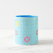 Zwembad en buis tweekleurige koffiemok (Center)