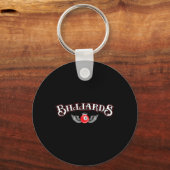 Zwembad en snookerspeler5 sleutelhanger (Voorkant)