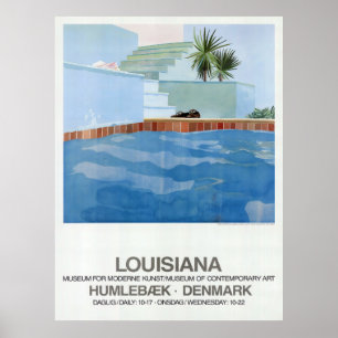 Zwembad en trappen poster