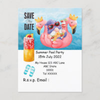 Zwembad Feest met Drink in het zwembad