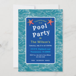 Zwembad feest met water flamingo floaty kaart