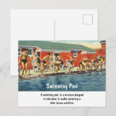 zwembad feestdagenkaart (Voorkant / Achterkant)