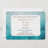 Zwembad Feestvis in de oceaan met houten bord Kaart (Achterkant)