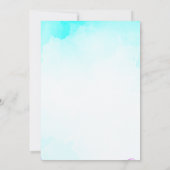 Zwembad Float Bril Bloemen Verjaardagsfeest Kaart (Achterkant)