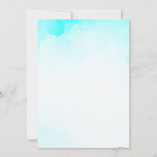 Zwembad Float Bril Zwembad Verjaardagsfeest Kaart (Achterkant)