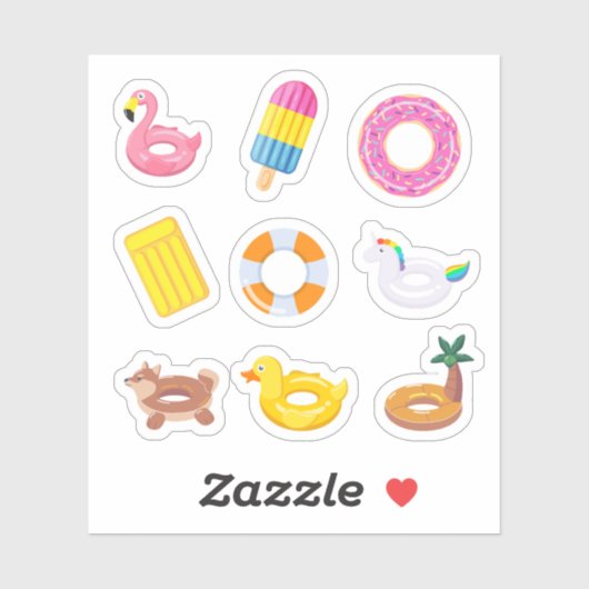 Zwembad Float Stickers (Vel)