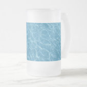 Zwembad Frosted 16 oz Frosted Glass Mok (Voorkant rechts)