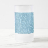 Zwembad Frosted 16 oz Frosted Glass Mok (Center)