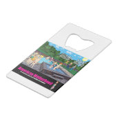 zwembad-gecensureerd creditkaart flessenopener (Voorkant Gekanteld)