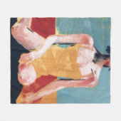  zwembad - Geel zwempak Fleece Deken (Voorkant (Horizontaal))